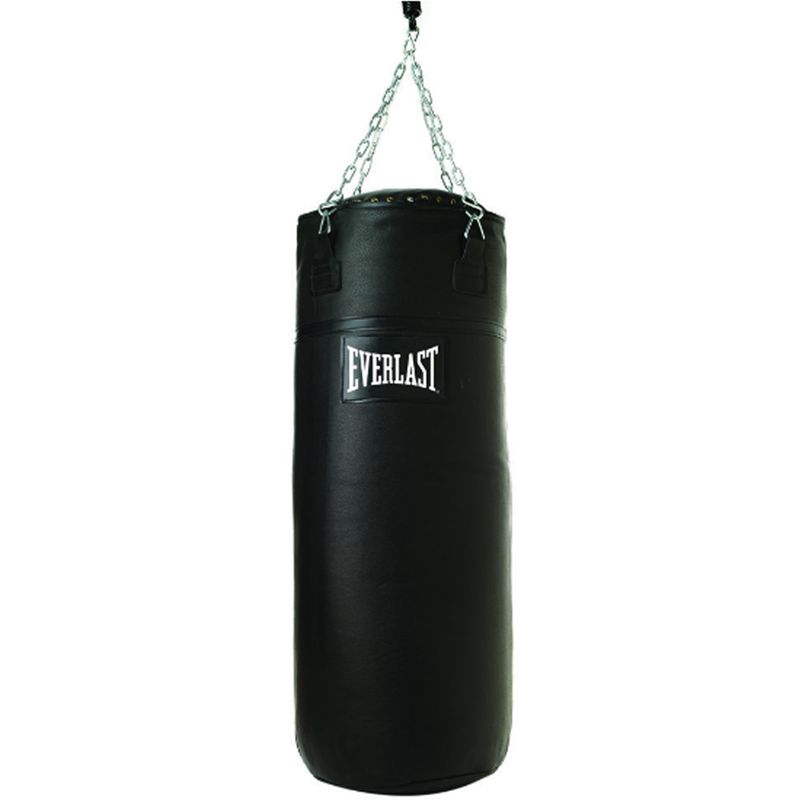 Everlast 100LB SPR LTHR TRNG BAG BLACK - Paragon Sports