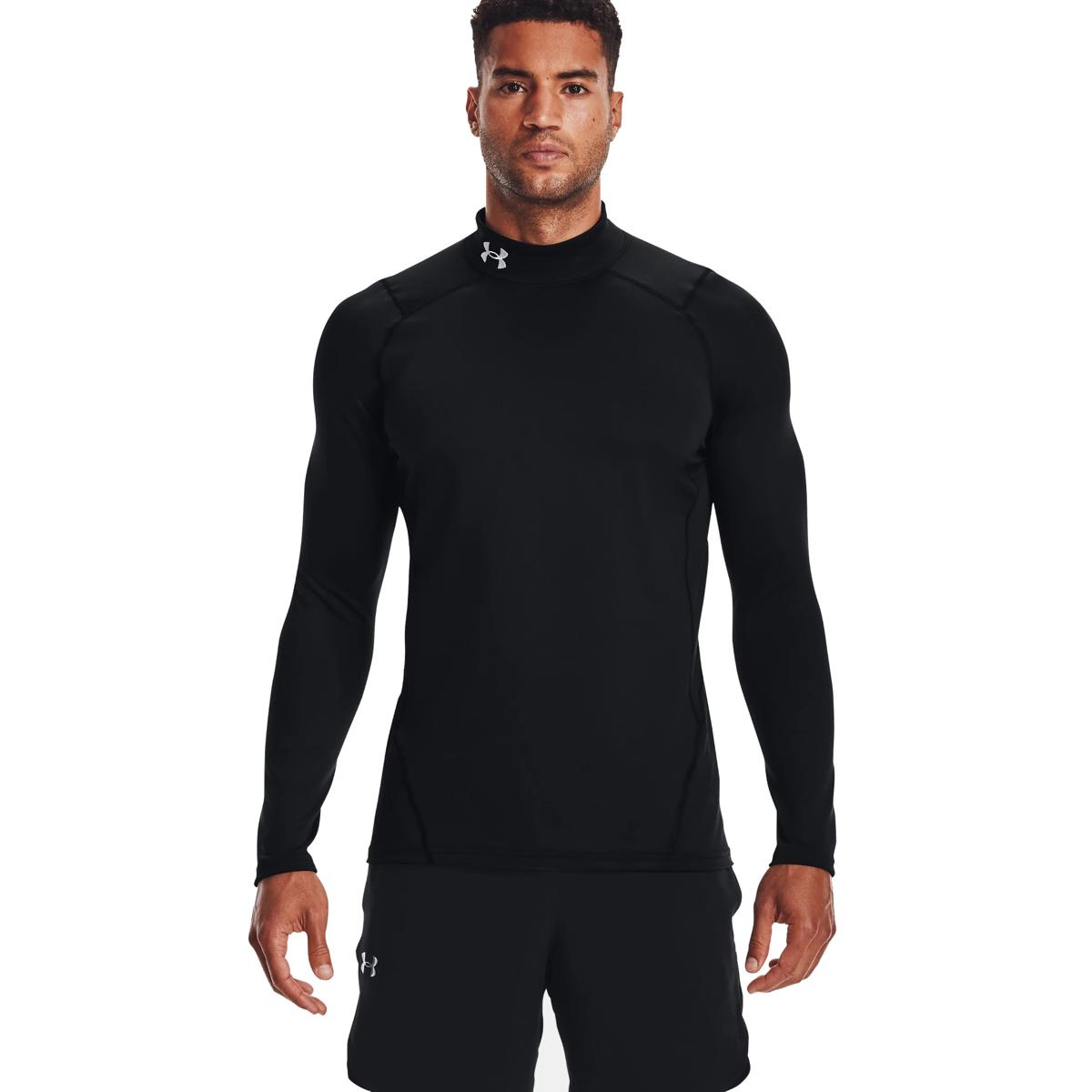 Under Armour Mens CG ARMOUR FITTED MOCK BLACK - Paragon Sports