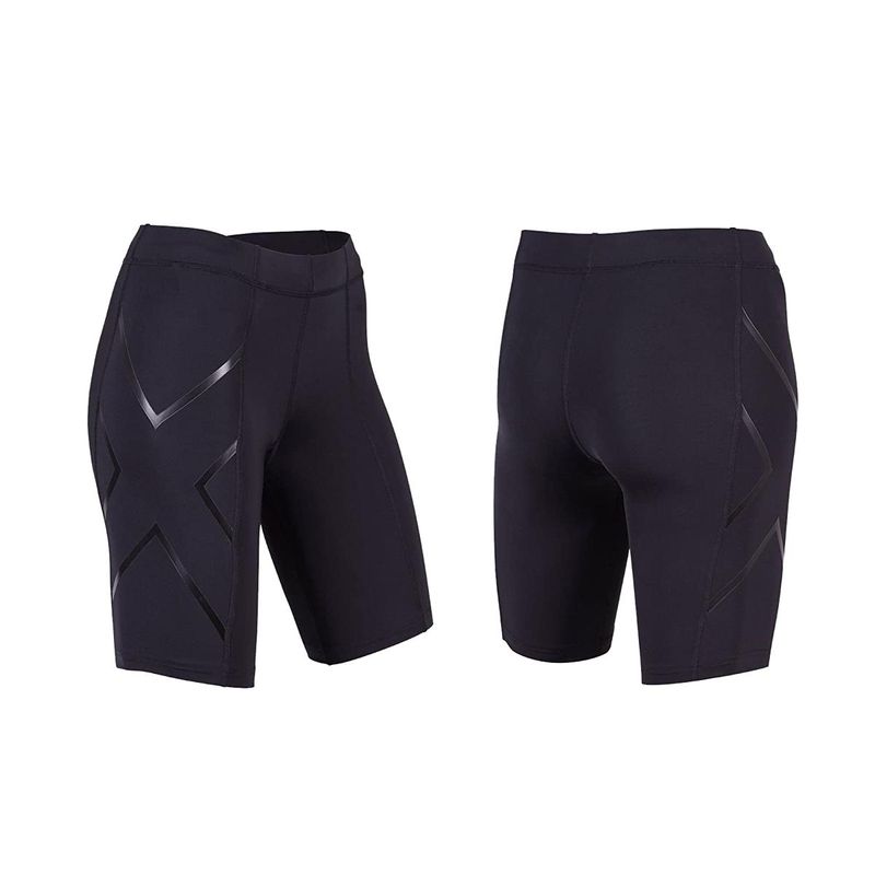 2XU Womens COMPRESSION SHORT BLACK Paragon Sports