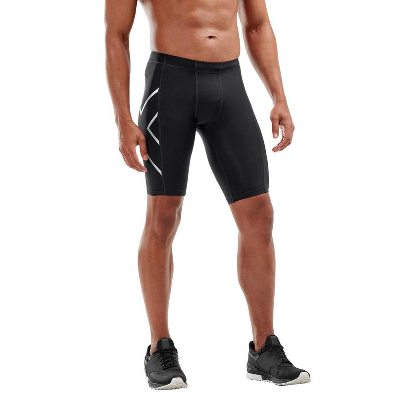 Black Workout Short with Compression Pants