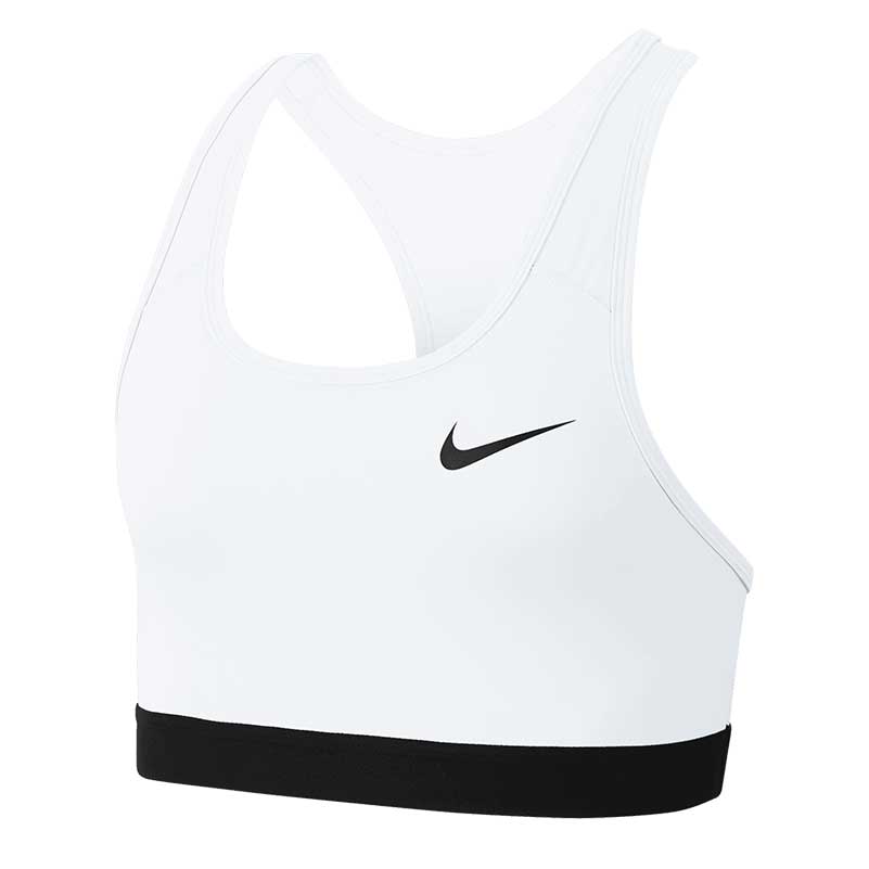 Nike SWOOSH BRA WHITE-BLACK-BLAC Paragon Sports