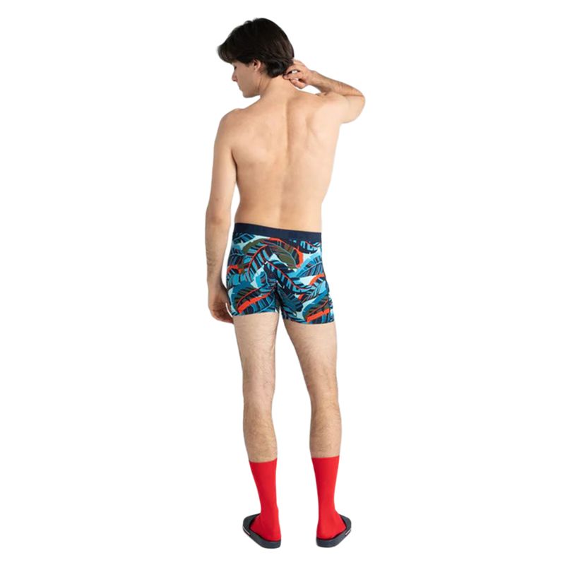 SAXX Men's Vibe Boxer Brief Blue Pop Jungle