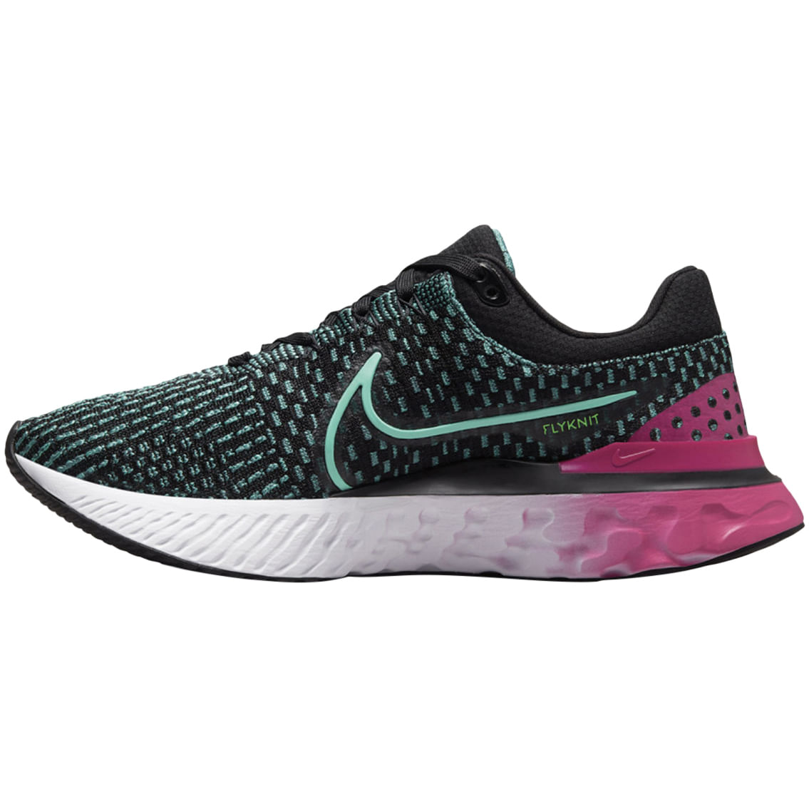 Nike Womens REACT INFINITY RUN FK3 BLACK-DYNAMIC - Paragon Sports