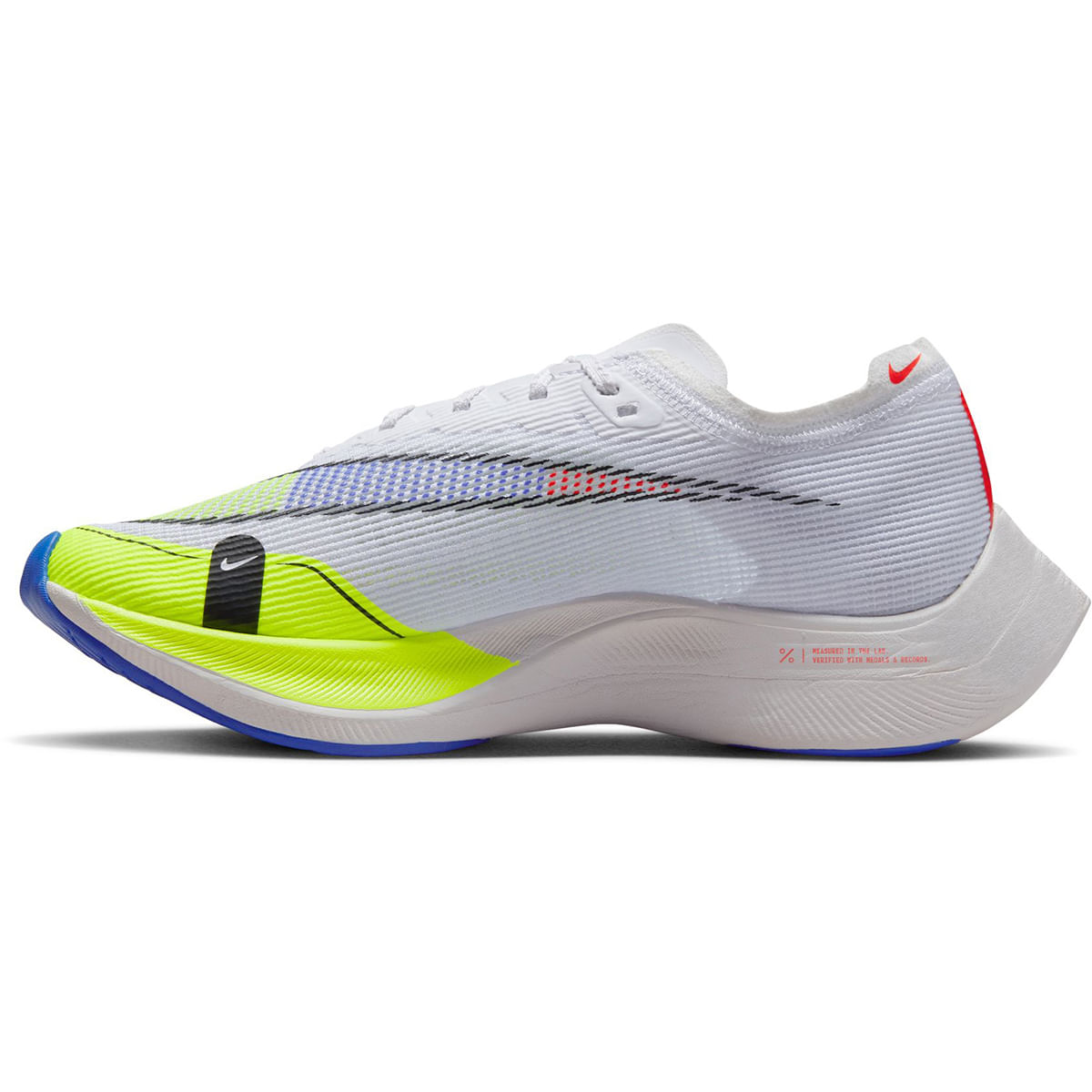 Nike Womens ZOOMX VAPORFLY NEXT-2 WHITE-BLACK-VOLT - Paragon Sports