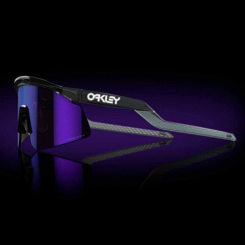 OAKLEY RAZOR BLADES HERITAGE MATTE CLEAR VIOLET IRIDIUM SUNGLASSES