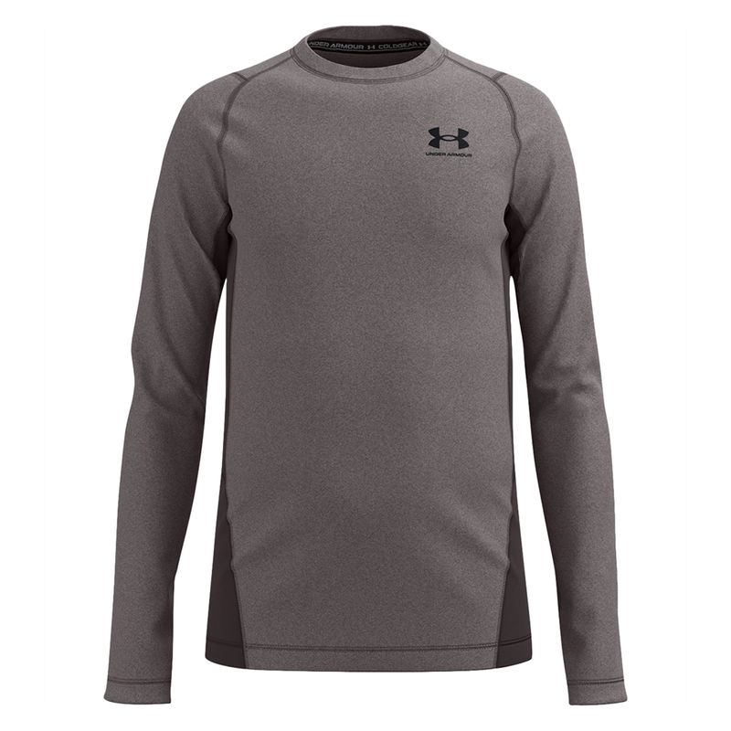 Under Armour Kids COLDGEAR Long Sleeve CREW CHARCOAL GREY