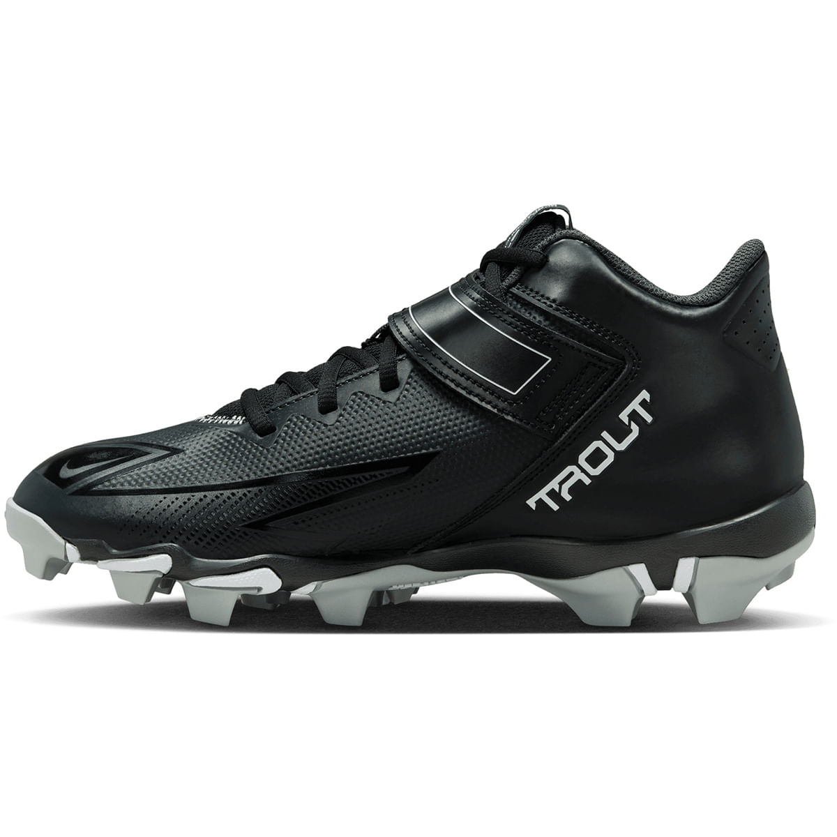 Kids' Nike Force Trout 8 Keystone Molded Baseball Cleats 4 Black/White