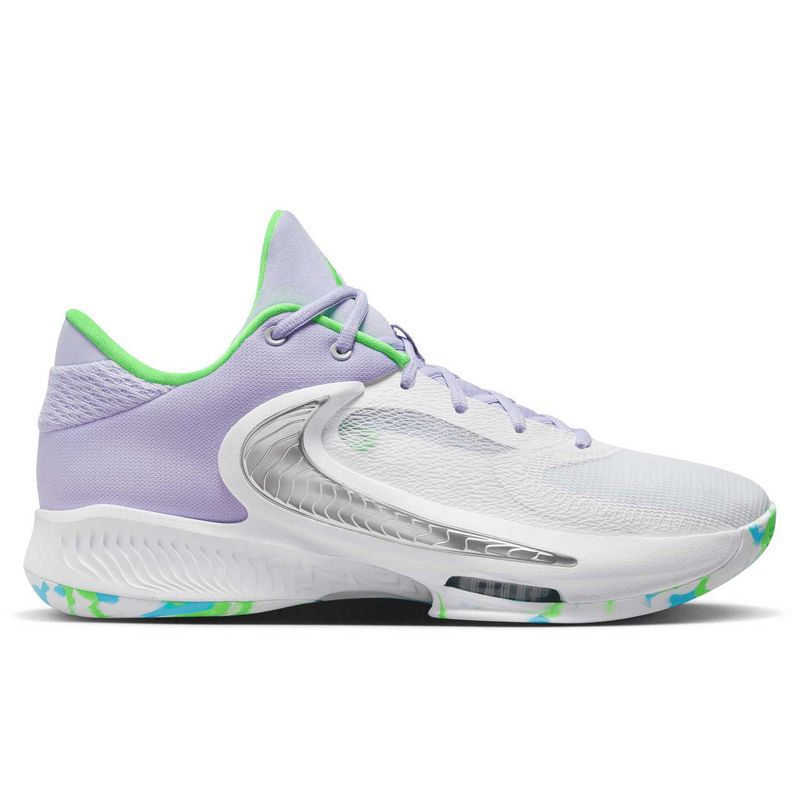 White and purple outlet nike basketball shoes