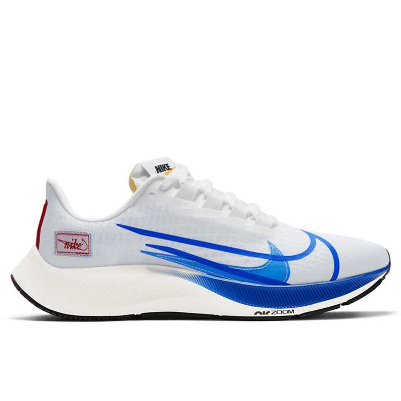 Nike Mens AIR ZOOM PEGASUS 37 PREM WHITE GAME ROYAL Paragon Sports