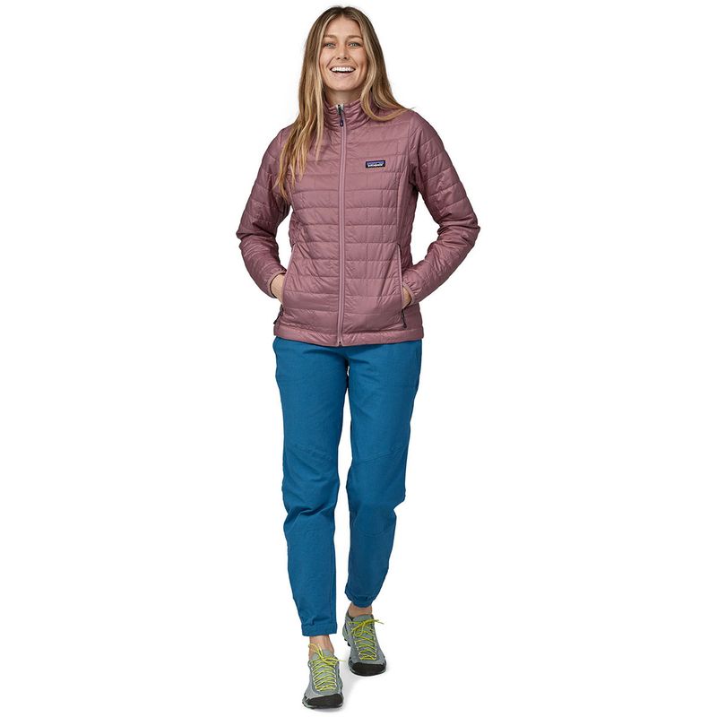 Patagonia women's nano puff jacket best sale with hood