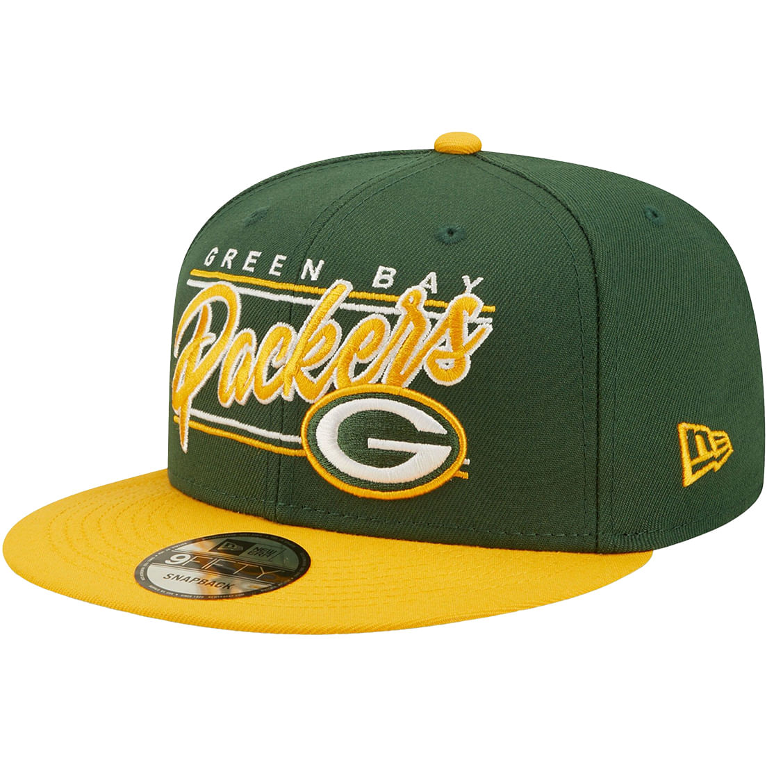 New Era Unisex PACKERS 950 TEAM SCRIPT GREEN-YELLOW - Paragon Sports