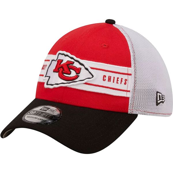 Kansas City Chiefs New Era 3930 NFL Stretch Fit Comfort Cap