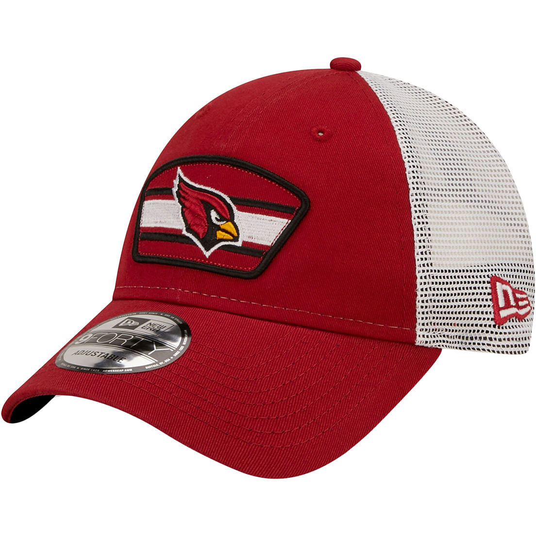 New Era Cardinal/White Arizona Cardinals Logo Patch Trucker 9FORTY Snapback Hat