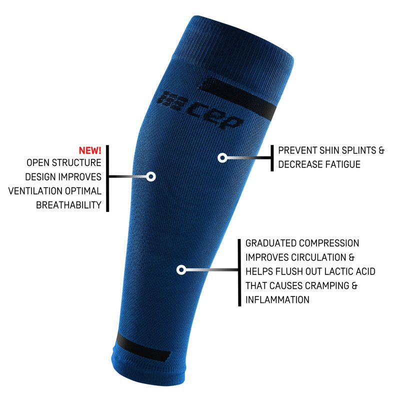 CEP Mens MNS 4-0 COMP-CALF SLEEVE BLUE - Paragon Sports