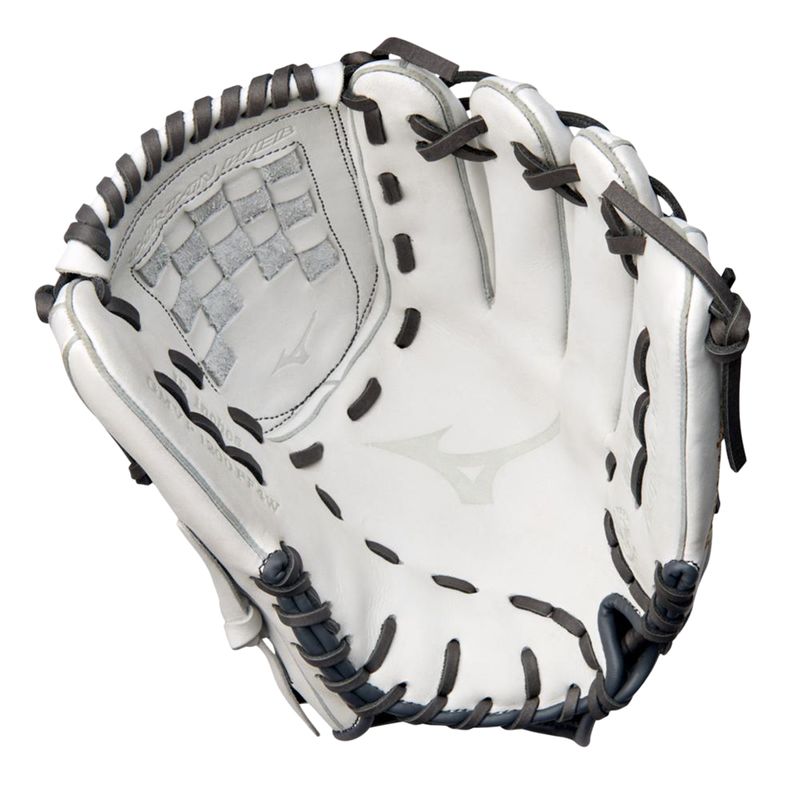 Mizuno Womens 12 00 MVP PRIME FP GLOVE WHITE GREY Paragon Sports