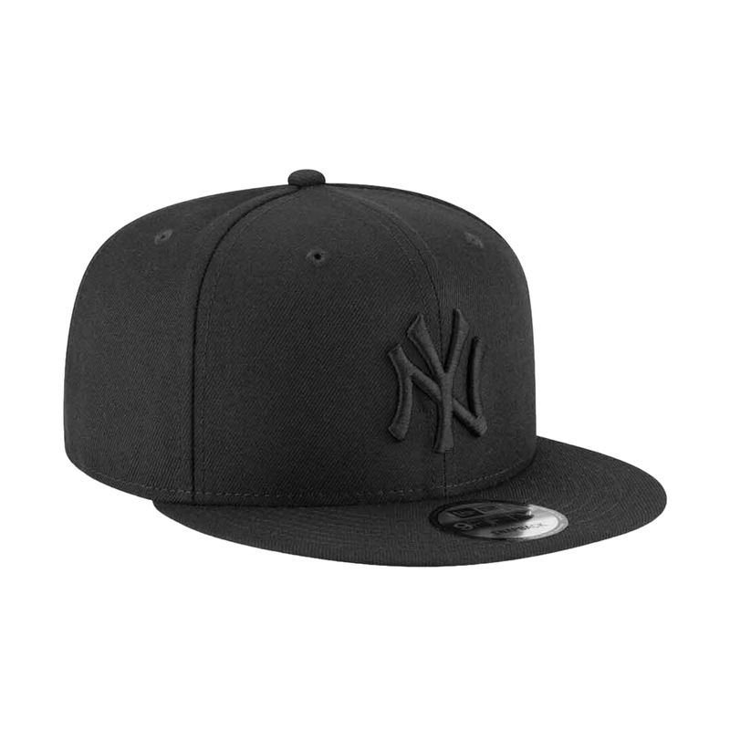 New Era New York Yankees Basic OTC 950 Stretch Fit Sombrero Negro sobre  Negro OSFA