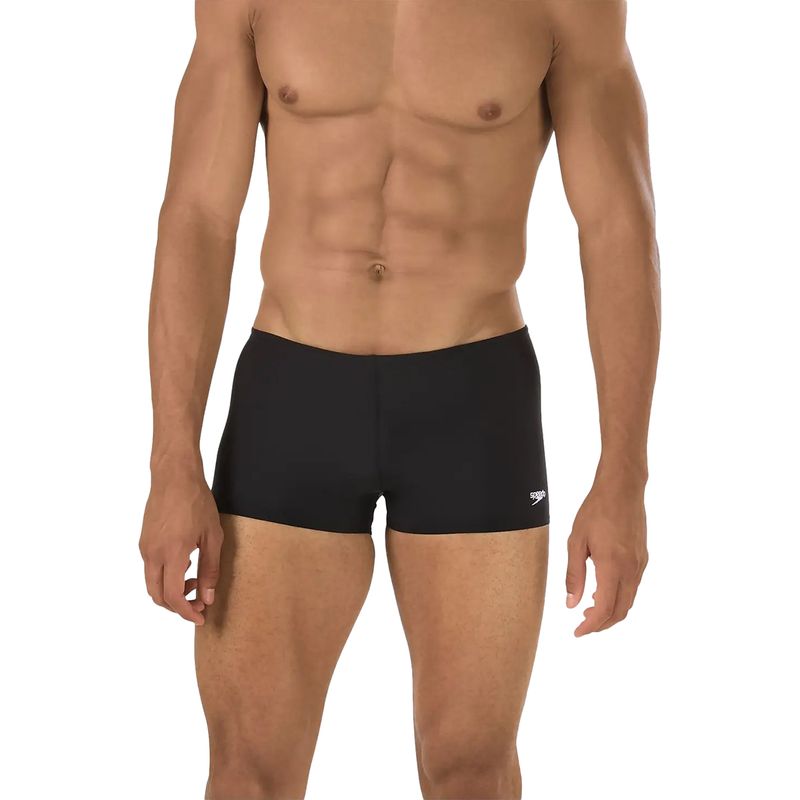 Speedo-Mens-ENDURANCE-SQUARE-LEG-BLACK