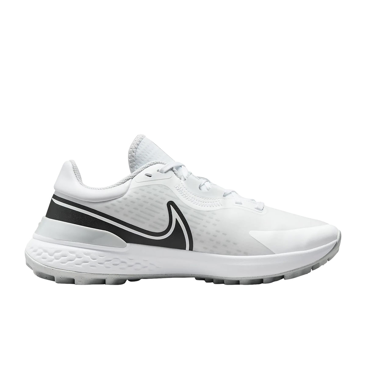 Nike Mens INFINITY PRO 2 GOLF SHOE WHITE-PLAT-GREY - Paragon Sports