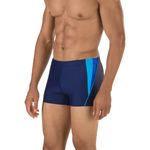 Speedo-Mens-FITENESS-SPLICE-SQ-LEG-NAVY-TURQ