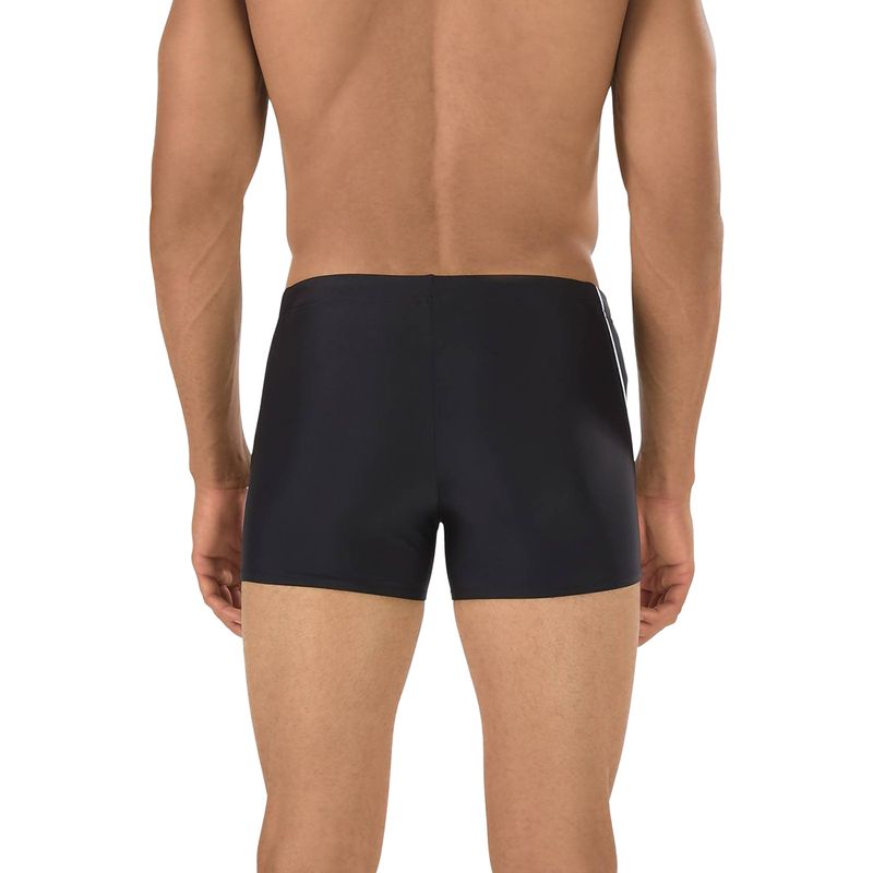Speedo-Mens-FITENESS-SPLICE-SQ-LEG-BLACK-WHT-GREY