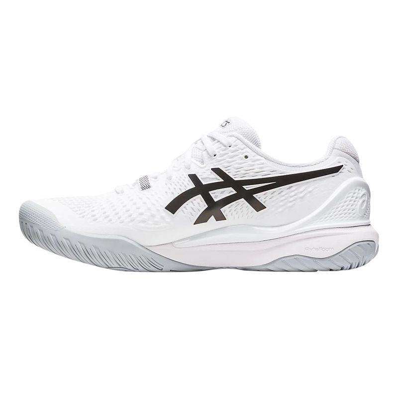 Asics Mens GEL RESOLUTION 9 WHITE BLACK Paragon Sports