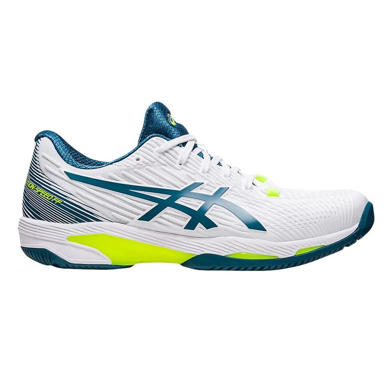 Asics Mens SOLUTION SPEED FF2 WHITE-TEAL - Paragon Sports