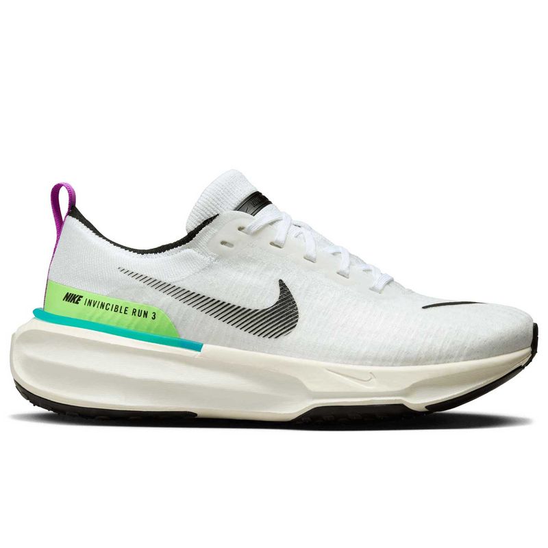 Nike Mens INVINCIBLE RUN Flyknit 3 SE WHITE-BLACK-LIME - Paragon