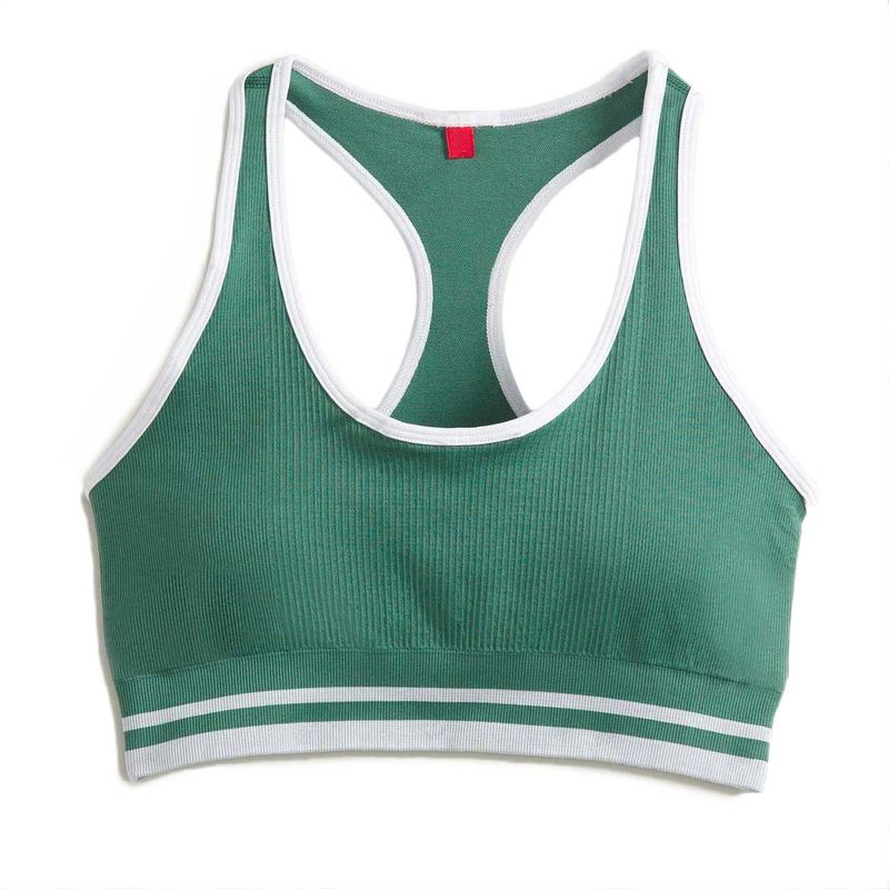 Wilson Womens ACE SEAMLESS BRA TOP FIELD GREEN - Paragon Sports