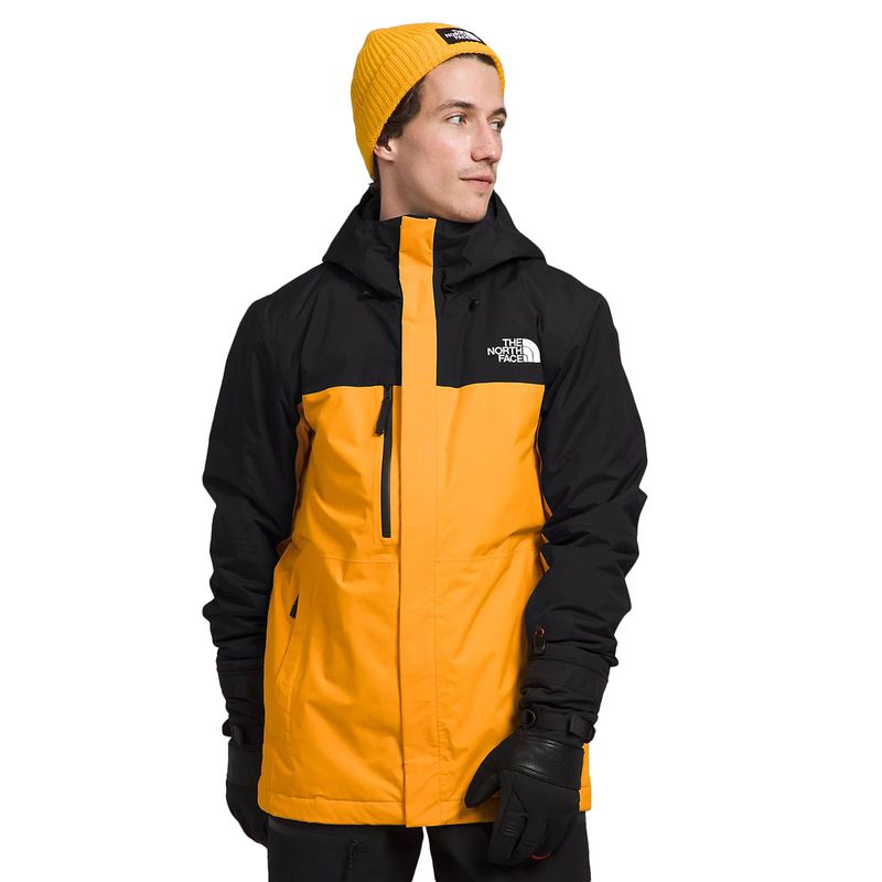 North face mens outlet orange jacket