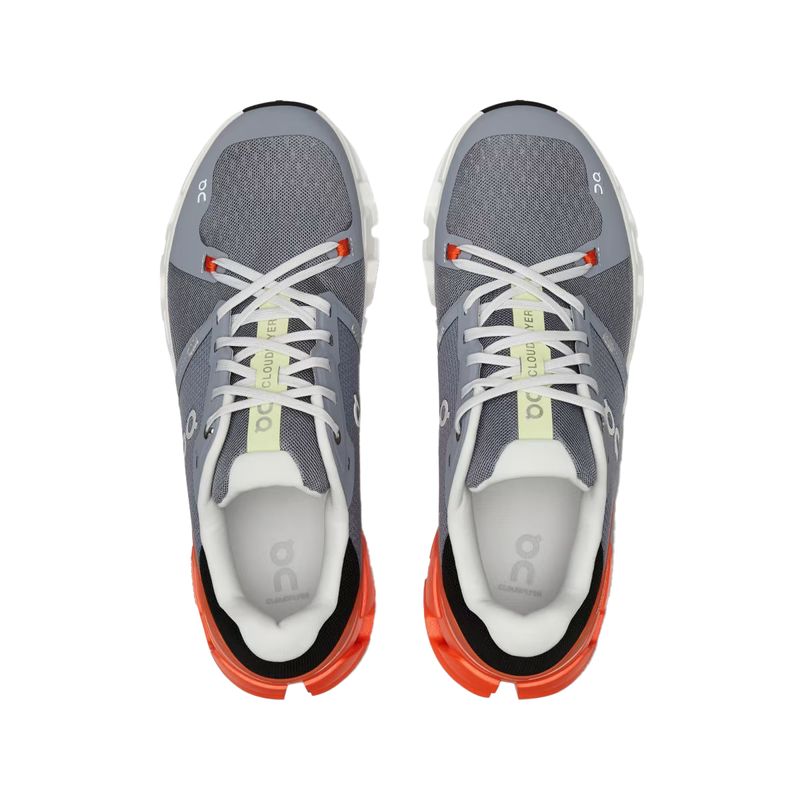ON Mens CLOUDFLYER 4 FOSSIL-FLAME - Paragon Sports