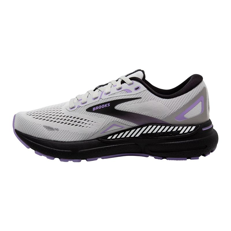 Brooks Womens ADRENALINE GTS 23 GREY BLACK PURPL Paragon Sports