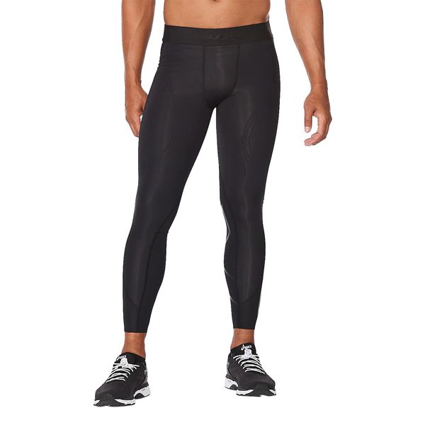 2XU Mens TRAINING COMP Tights BLACK-NERO - Paragon Sports