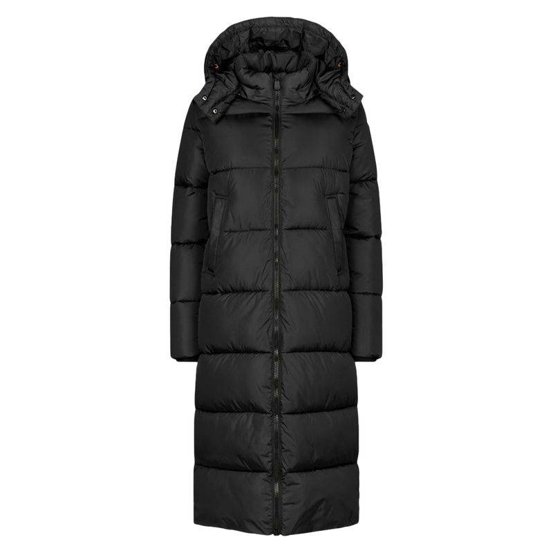 Save The Duck Womens COLETTE LONG PUFFER BLACK Paragon Sports