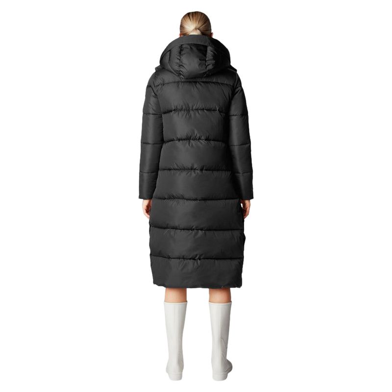 Save The Duck Womens COLETTE LONG PUFFER BLACK - Paragon Sports