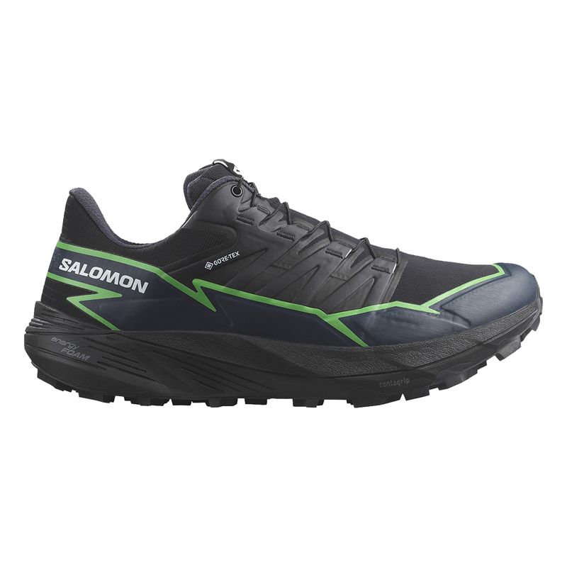 SALOMON Mens THUNDERCROSS GORE TEX BLACK GREEN GE Paragon Sports