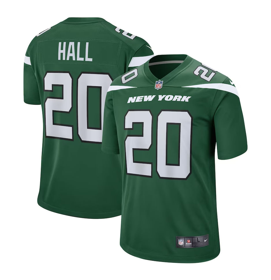 Nike Mens B-HALL JETS Game HM JERSEY SPORT GREEN - Paragon Sports