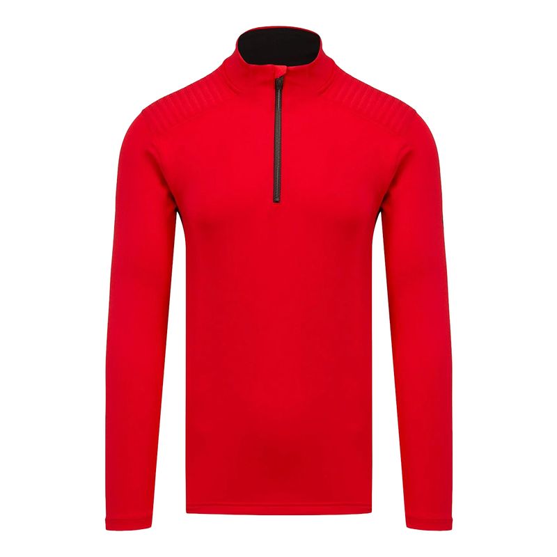 Descente Mens PICCARD 1 4 ZIP 85 RED Paragon Sports