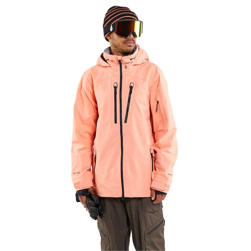 Volcom Mens GUCH STRETCH GORE JACKET PEACH Paragon Sports