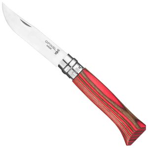 no.08 stainless steel laminated red knife