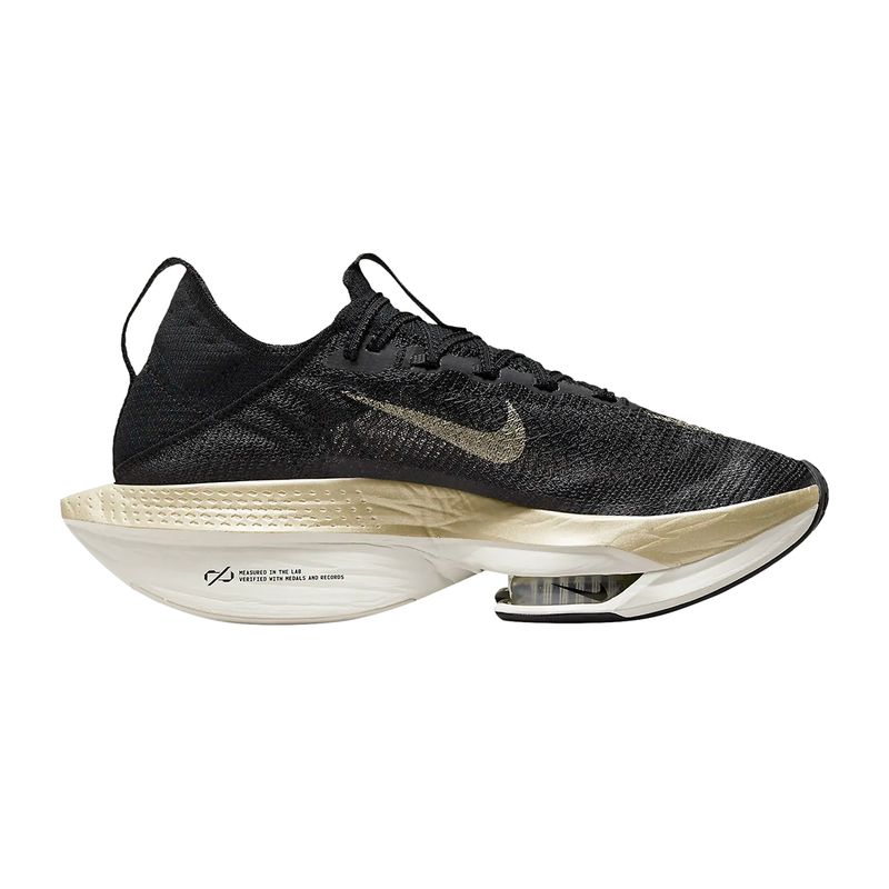 Nike Mens ZOOM ALPHAFLY NEXT- 2 BLACK-MTLC GOLD - Paragon Sports