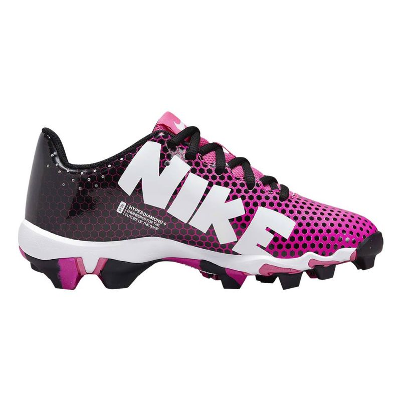 Nike Kids HYPERDIAMOND 4 KEYSTONE BLACK WHITE PINK Paragon Sports