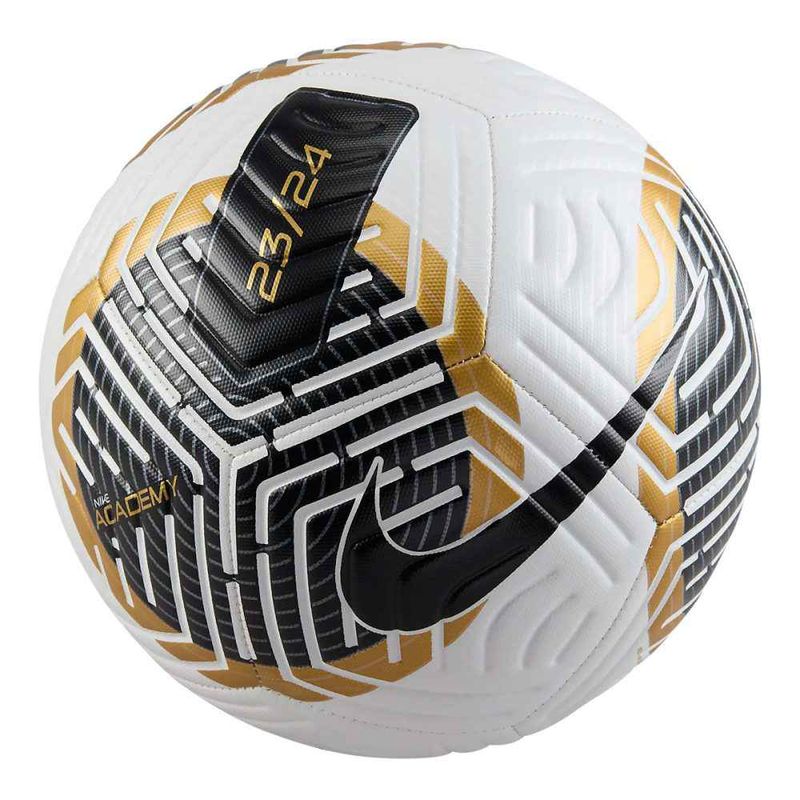 Nike ACADEMY SOCCER BALL WHITE BLACK GOLD Paragon Sports