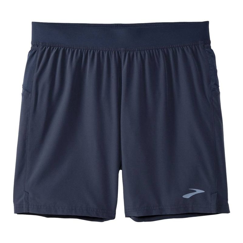 Brooks Mens SHERPA 7 SHORT BLUE SLATE Paragon Sports