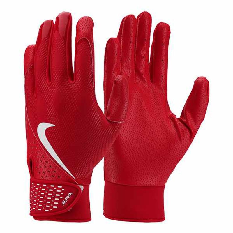 All red nike batting gloves on sale