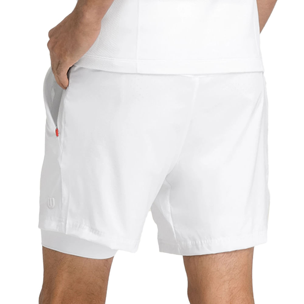 Wilson Mens DOUBLEDAY SHORT 7IN BRIGHT WHITE - Paragon Sports