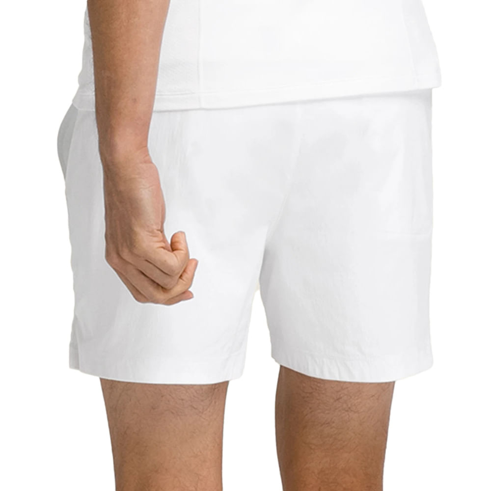 On Men`s Court Tennis Short White and Lime | Tennis Express