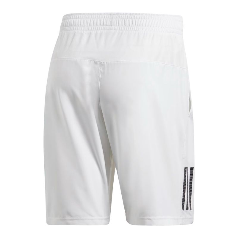 Adidas Boys Club 3 Stripe Tennis Shorts White Black