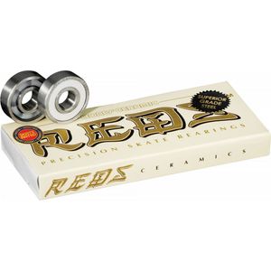 Bones Ceramic REDS Skateboard Bearings 8 pack