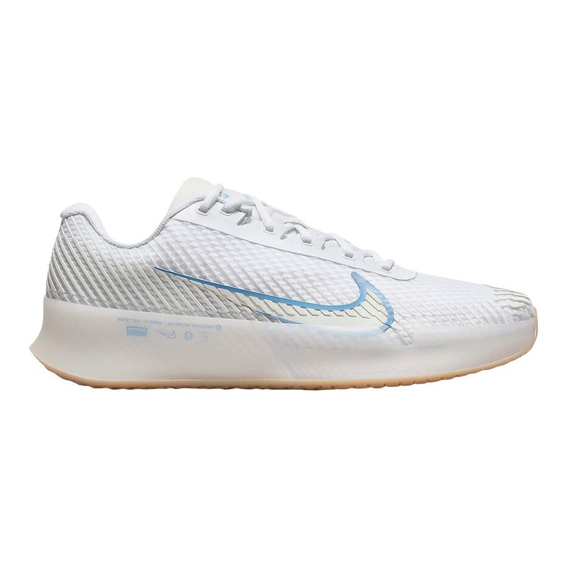 Nike Mens ZOOM VAPOR 11 WHITE LIGHT BLUE Paragon Sports