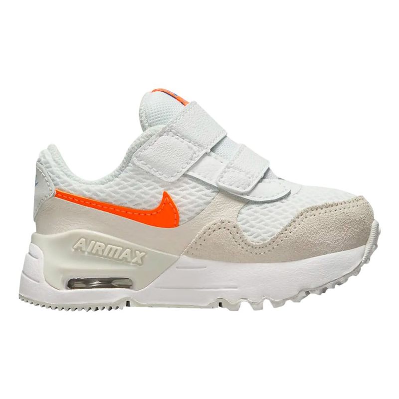 Nike Kids AIR MAX SYSTEM WHITE TOTAL ORAN Paragon Sports